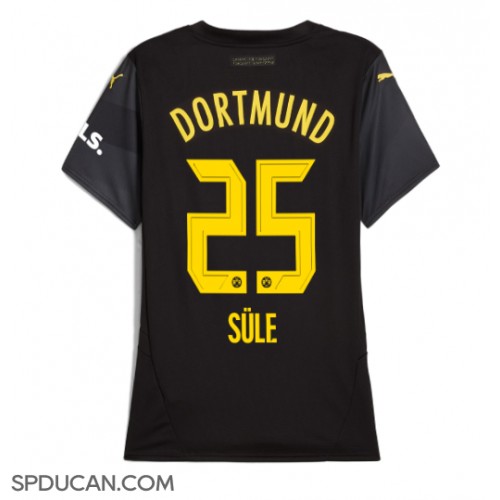 Zenski Nogometni Dres Borussia Dortmund Niklas Sule #25 Gostujuci 2024-25 Kratak Rukav